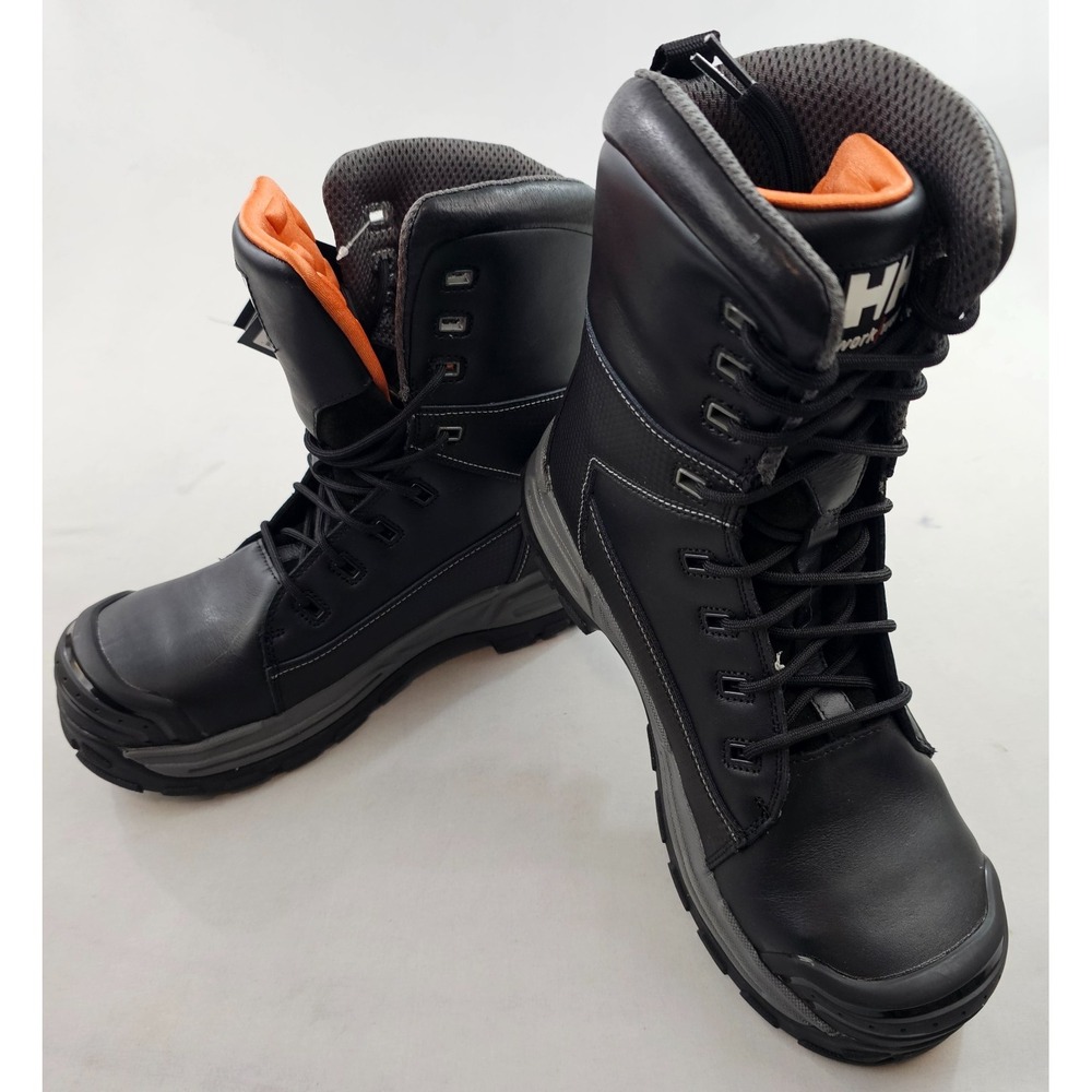 Helly Hansen toe work boots men's 10 black leather waterproof HHF209003 tech